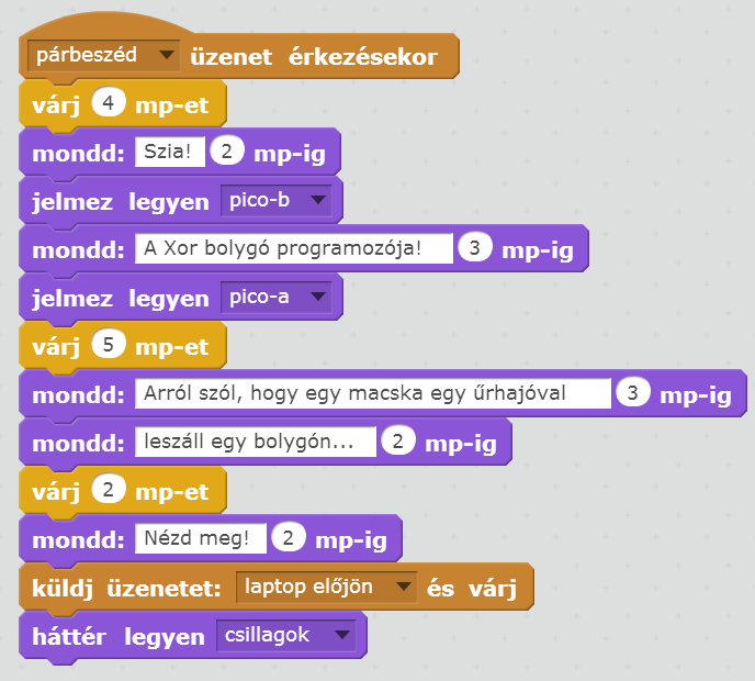 Folyamatok egyszerre indítása Macska Pico a