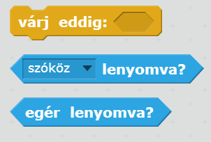 Várakozás felhasználói beavatkozásra