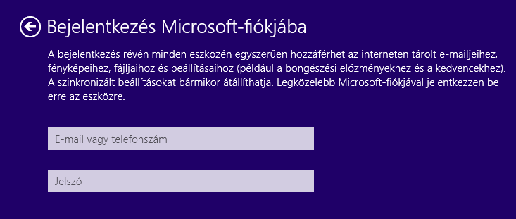 Bejelentkezéskor meg kell adni a jelszavunkat vagy a telefonszámunkat: Ettől kezdve a számítógépünk (vagy az egyéb eszközünk) képes offline vagy online