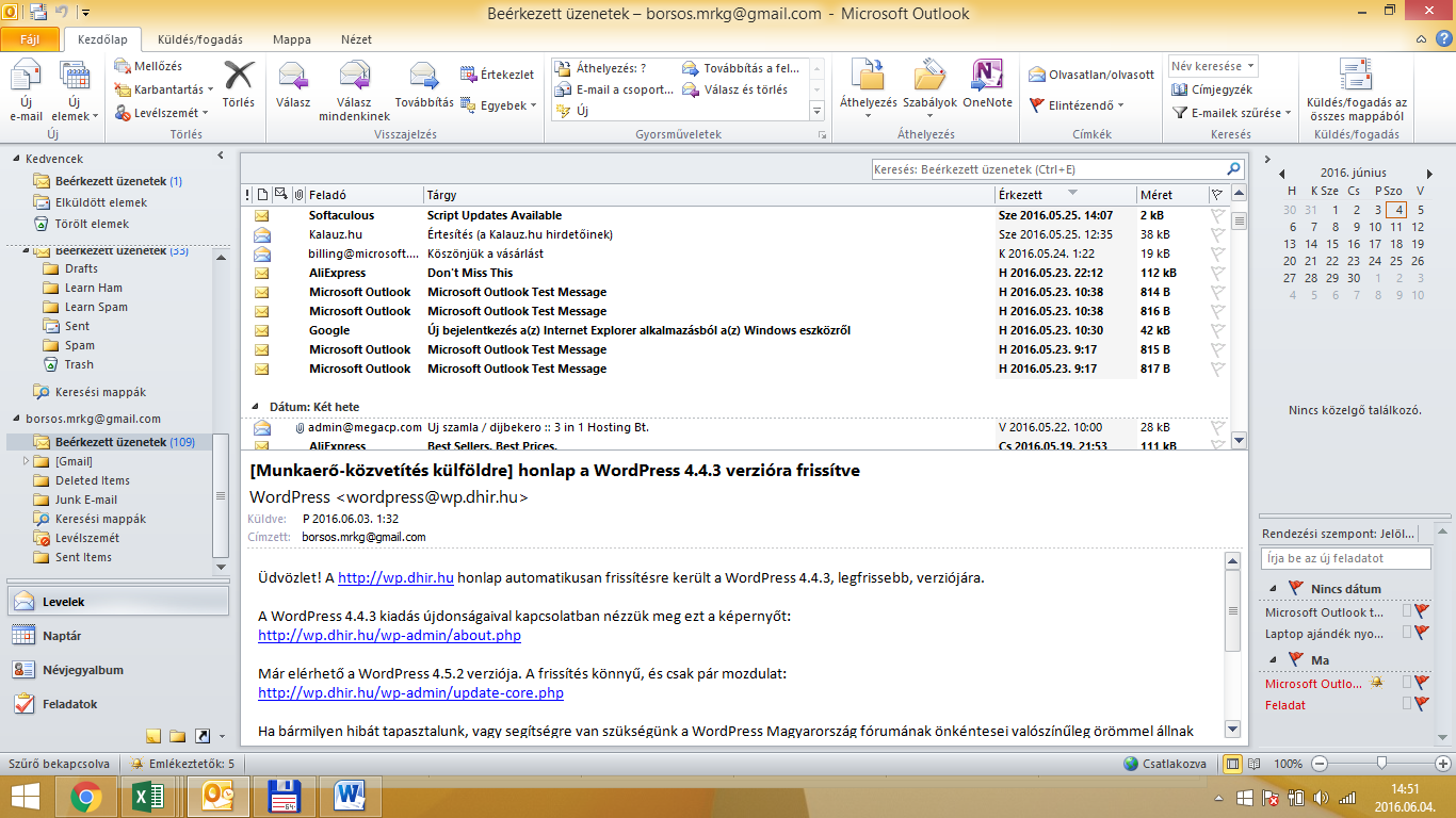 Outlook gyorstréning oktatási anyag A tréning célja az Outlook 2010 főbb, hasznosabb funkcióinak ismertetése. Feltételezi az alapvető ismeretek (emailküldés, névjegyek) meglétét.