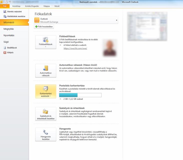 Itt tudjuk megadni, hogy az automatikus archiválás milyen gyakorisággal fusson le, milyen régi emaileket archiváljon, illetve melyik fájlba történjen a kimentés.