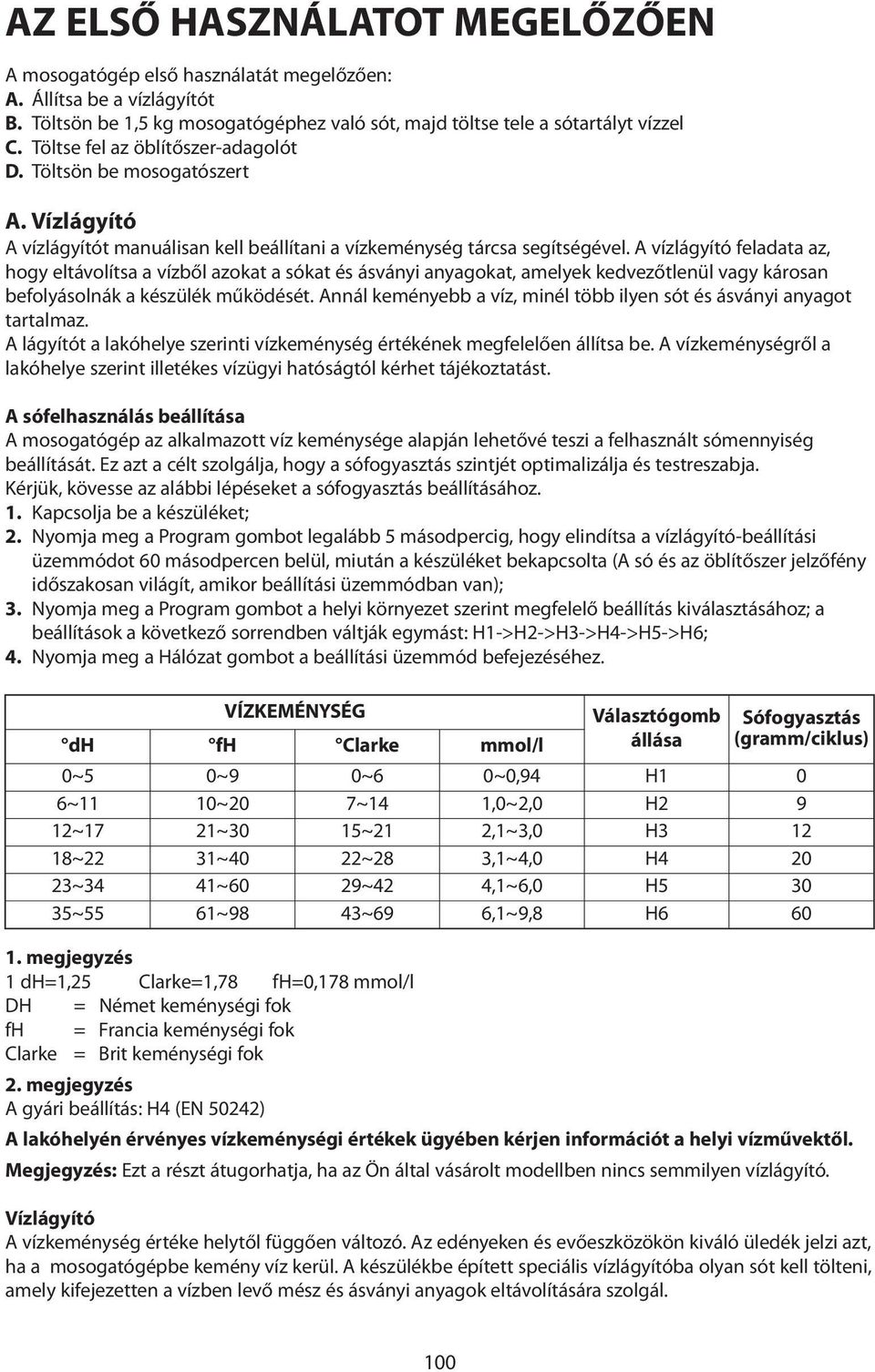 A vízlágyító feladata az, hogy eltávolítsa a vízből azokat a sókat és ásványi anyagokat, amelyek kedvezőtlenül vagy károsan befolyásolnák a készülék működését.