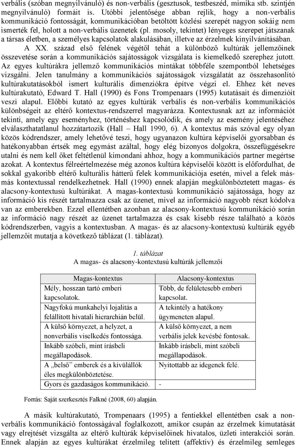 mosoly, tekintet) lényeges szerepet játszanak a társas életben, a személyes kapcsolatok alakulásában, illetve az érzelmek kinyilvánításában. A XX.