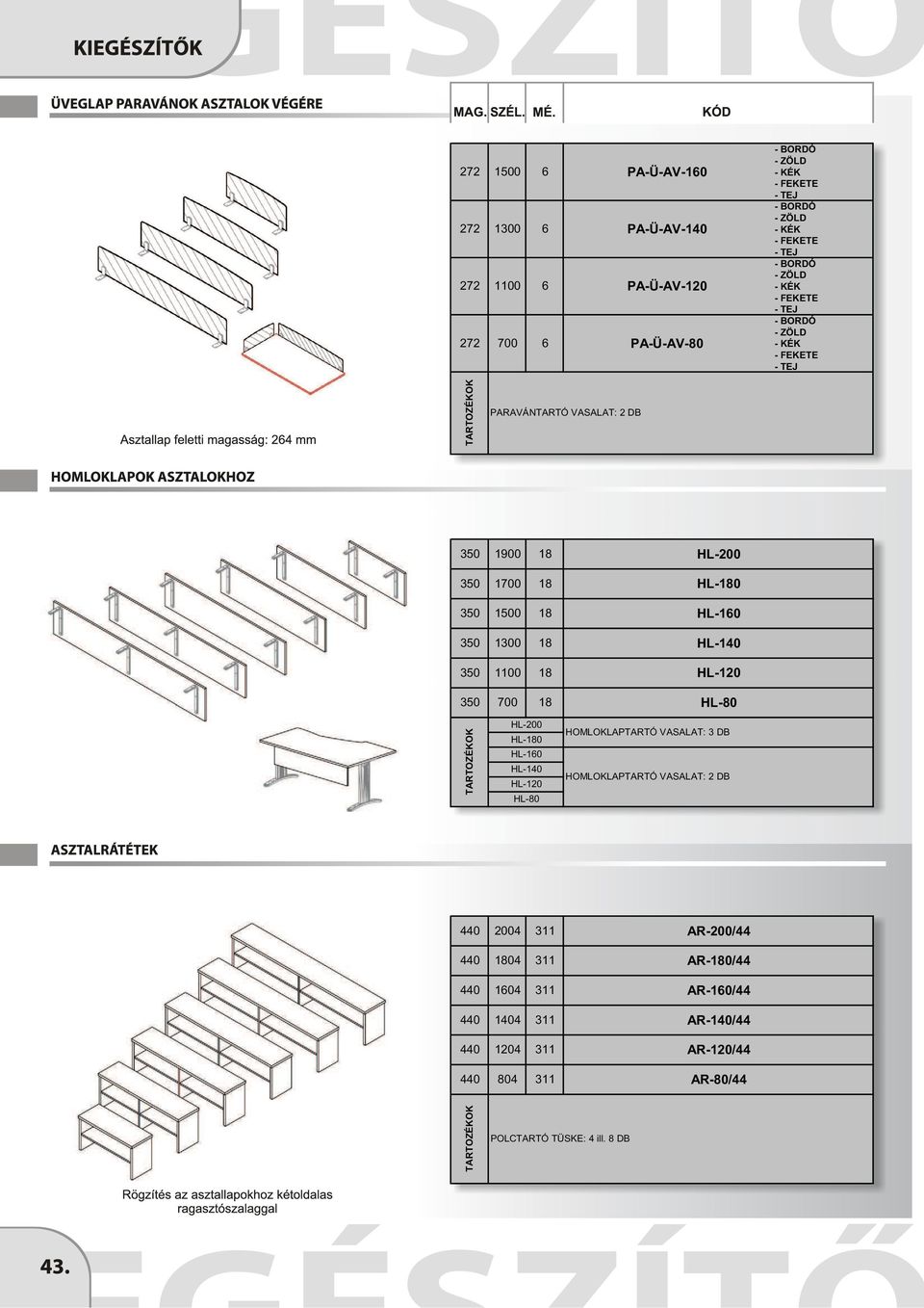 HL-160 350 1300 HL-140 350 1100 HL-120 350 700 HL-80 HL-200 HL-0 HL-160 HL-140 HL-120 HL-80 HOMLOKLAPTARTÓ VASALAT: 3 DB HOMLOKLAPTARTÓ VASALAT: 2 DB