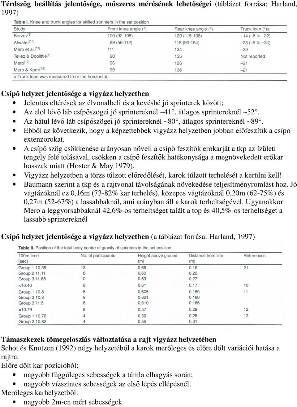 Ebből az következik, hogy a képzettebbek vigyázz helyzetben jobban előfeszítik a csípő extenzorokat.