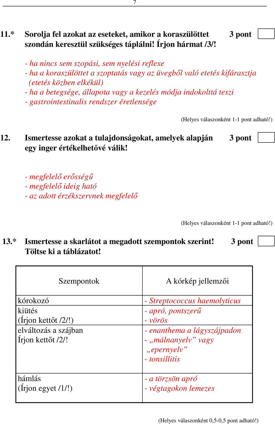 teszi - gastrointestinalis rendszer éretlensége 12. Ismertesse azokat a tulajdonságokat, amelyek alapján 3 pont egy inger értékelhetővé válik!