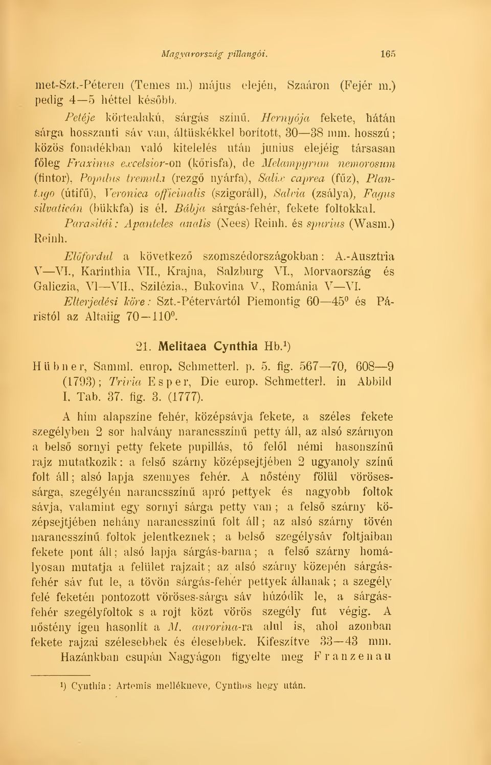hosszú közös fonadékban való kitelelés után június elejéig társasán fleg Fraxinus excelsior-on (krisfa), de Melampyrum nemorosnm (fintor), Populus tremula (rezg nyárfa), Salix caprea (fz), Plant.