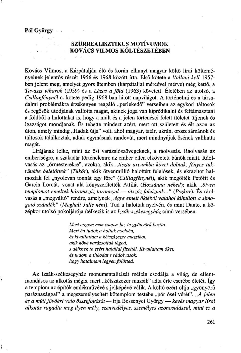 SZÜRREALISZTIKUS MOTÍVUMOK KOVÁCS VILMOS KÖLTÉSZETÉBEN - PDF Ingyenes  letöltés