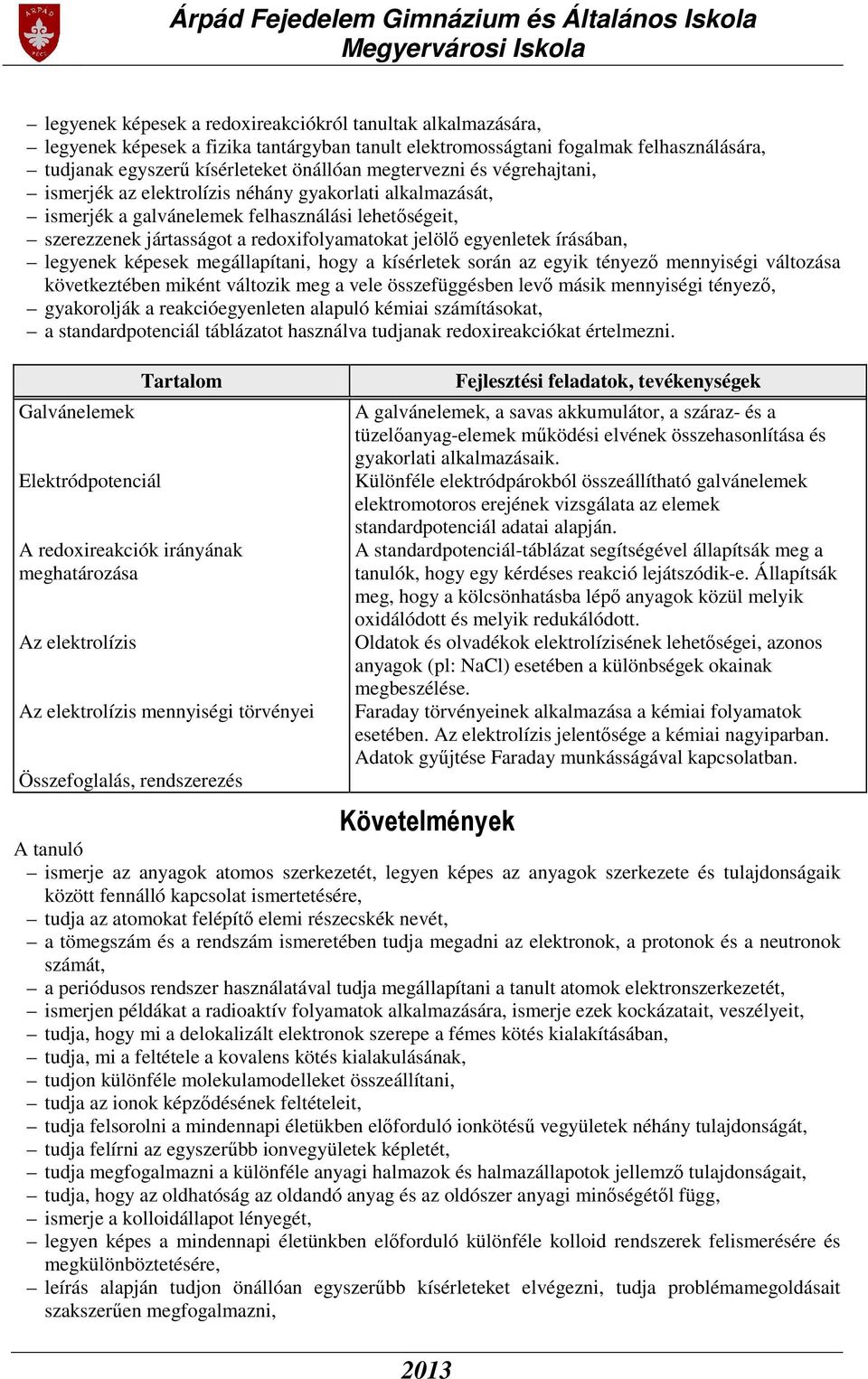 egyenletek írásában, legyenek képesek megállapítani, hogy a kísérletek során az egyik tényező mennyiségi változása következtében miként változik meg a vele összefüggésben levő másik mennyiségi