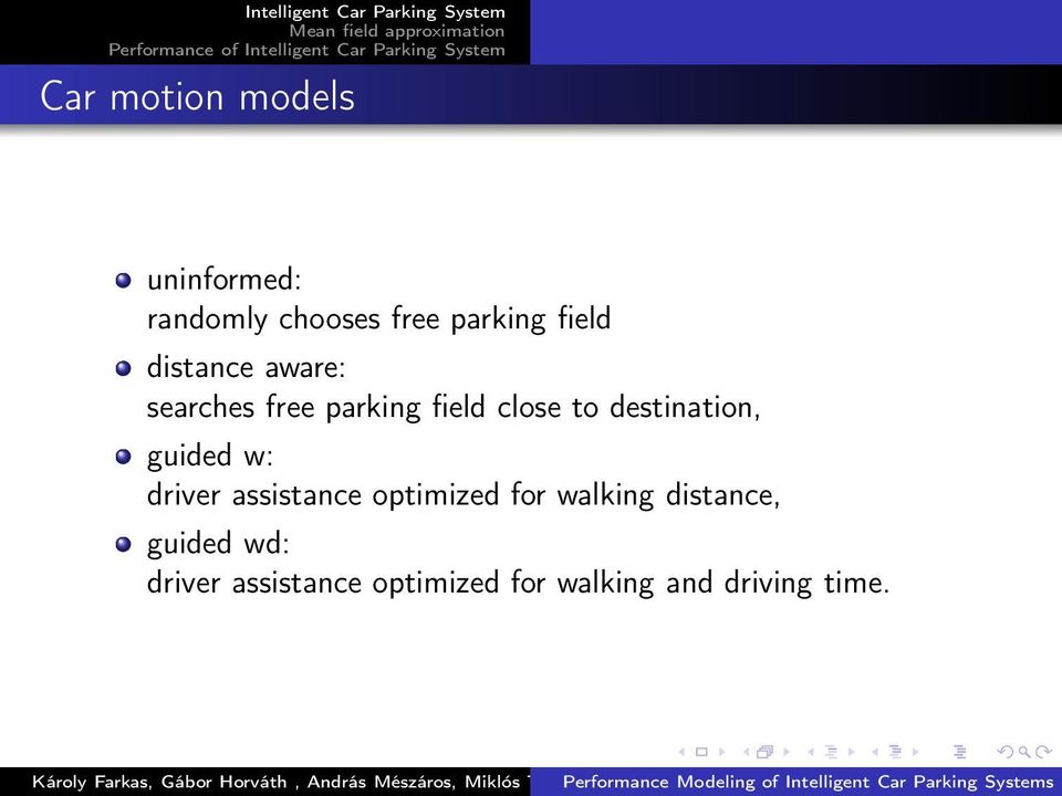 destination, guided w: driver assistance optimized for walking