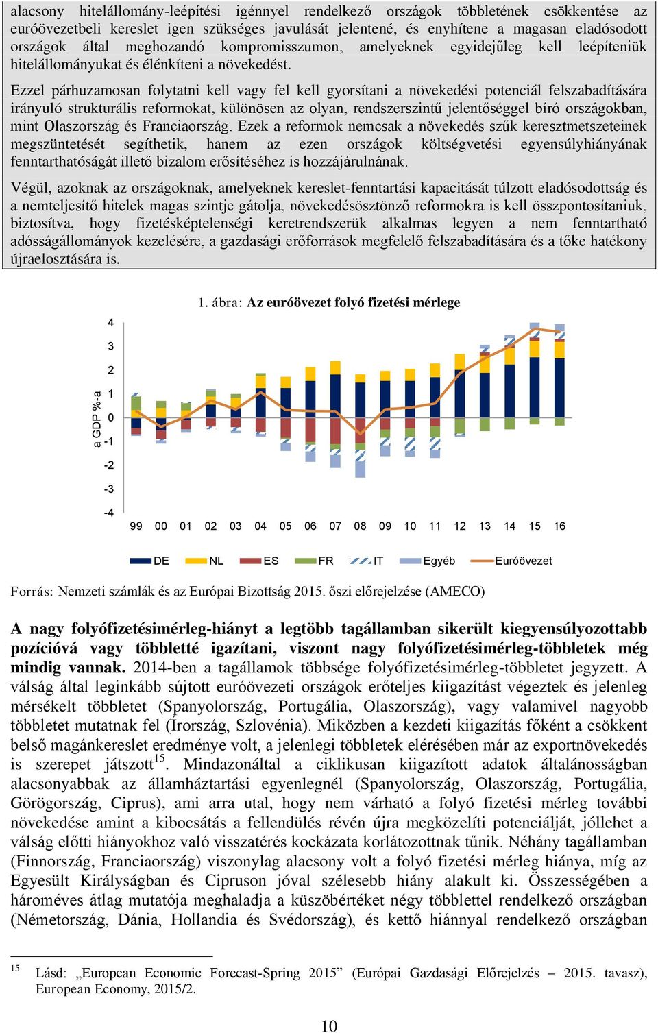 Ezzel párhuzamosan folytatni kell vagy fel kell gyorsítani a növekedési potenciál felszabadítására irányuló strukturális reformokat, különösen az olyan, rendszerszintű jelentőséggel bíró országokban,