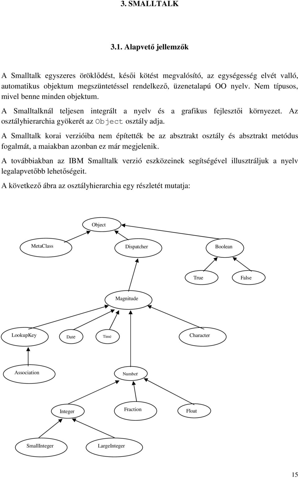 A Smalltalk korai verzióiba nem építették be az absztrakt osztály és absztrakt metódus fogalmát, a maiakban azonban ez már megjelenik.