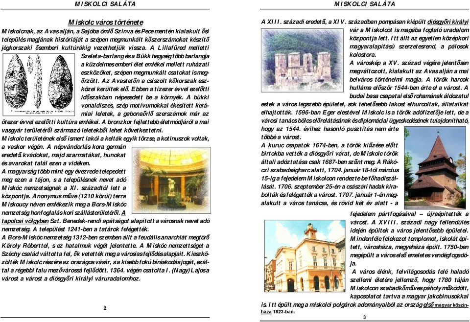 A Lillafüred melletti Szeleta-barlang és a Bükk hegység több barlangja a küzdelmes emberi élet emlékei mellett ruházati eszközöket, szépen megmunkált csatokat is megőrzött.