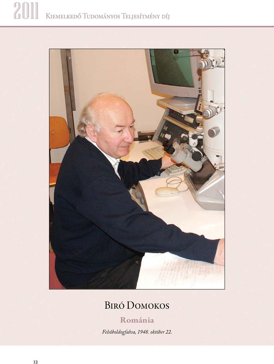 díj Biró Domokos Románia