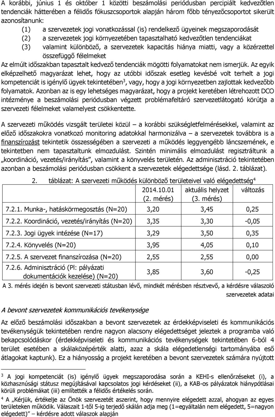 hiánya miatti, vagy a közérzettel összefüggő félelmeket Az elmúlt időszakban tapasztalt kedvező tendenciák mögötti folyamatokat nem ismerjük.