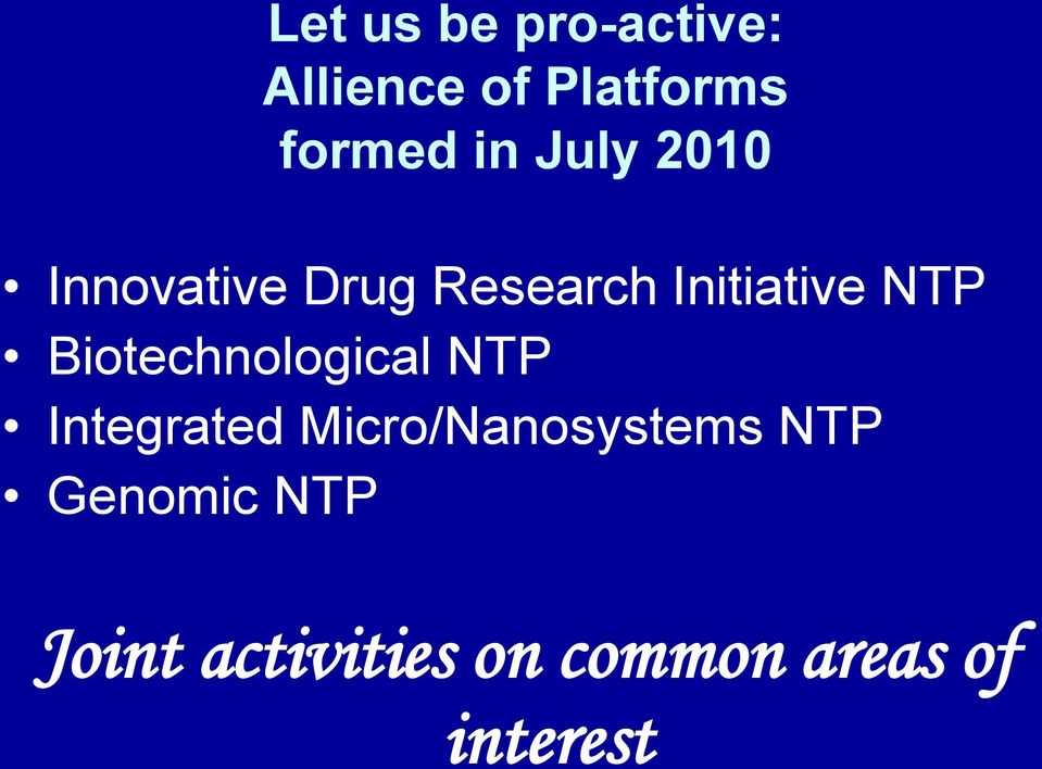 Biotechnological NTP Integrated Micro/Nanosystems