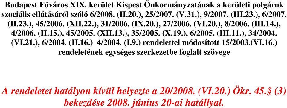 (XII.13.), 35/2005. (X.19.), 6/2005. (III.11.), 34/2004. (VI.21.), 6/2004. (II.16.