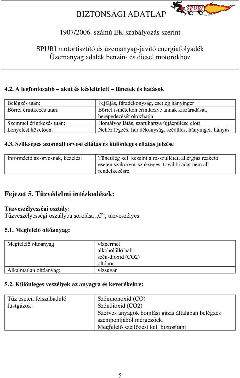 Szükséges azonnali orvosi ellátás és különleges ellátás jelzése Információ az orvosnak, kezelés: Tünetileg kell kezelni a rosszullétet, allergiás reakció esetén szakorvos szükséges, további adat nem