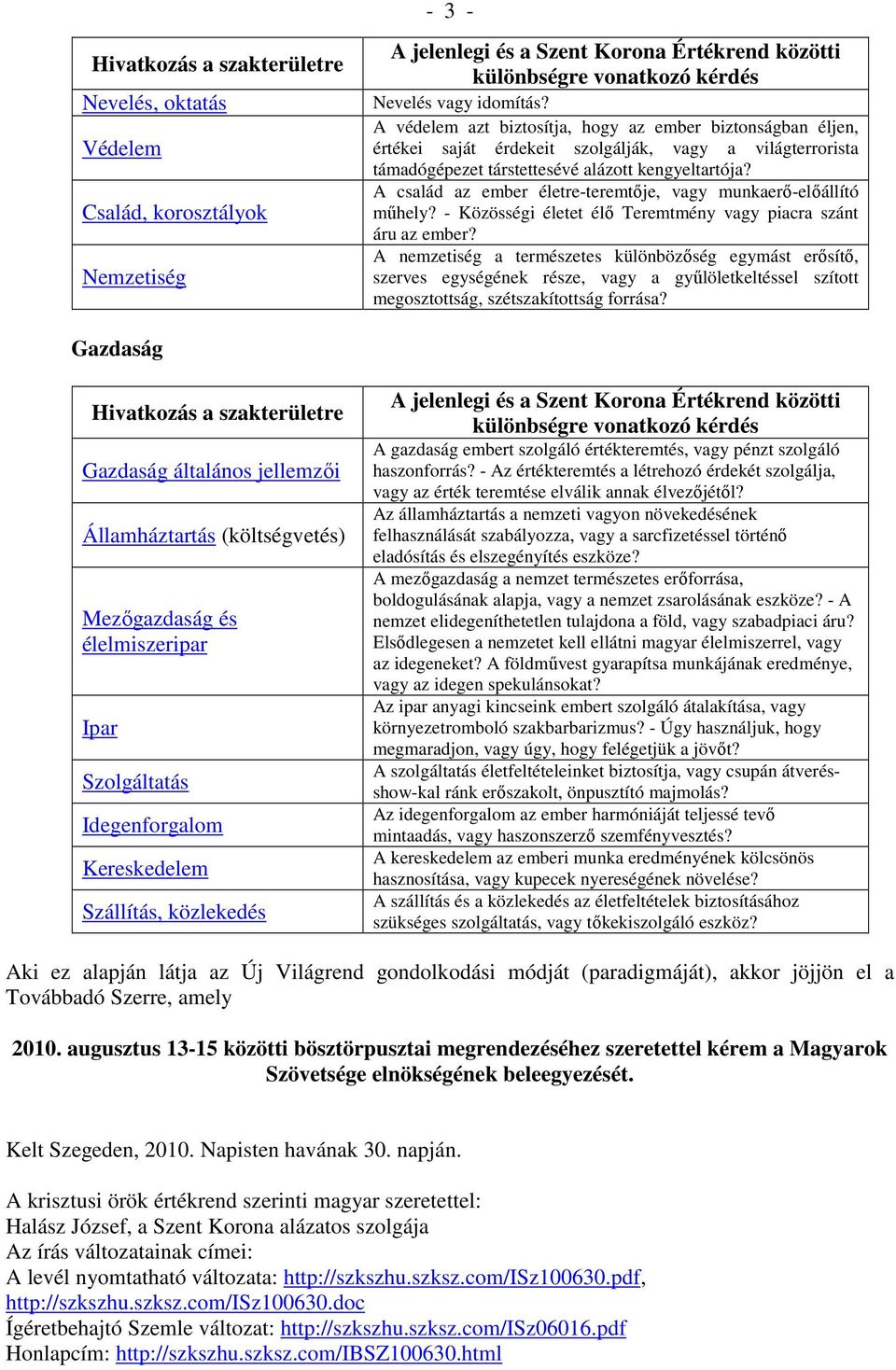 A család az ember életre-teremtıje, vagy munkaerı-elıállító mőhely? - Közösségi életet élı Teremtmény vagy piacra szánt áru az ember?