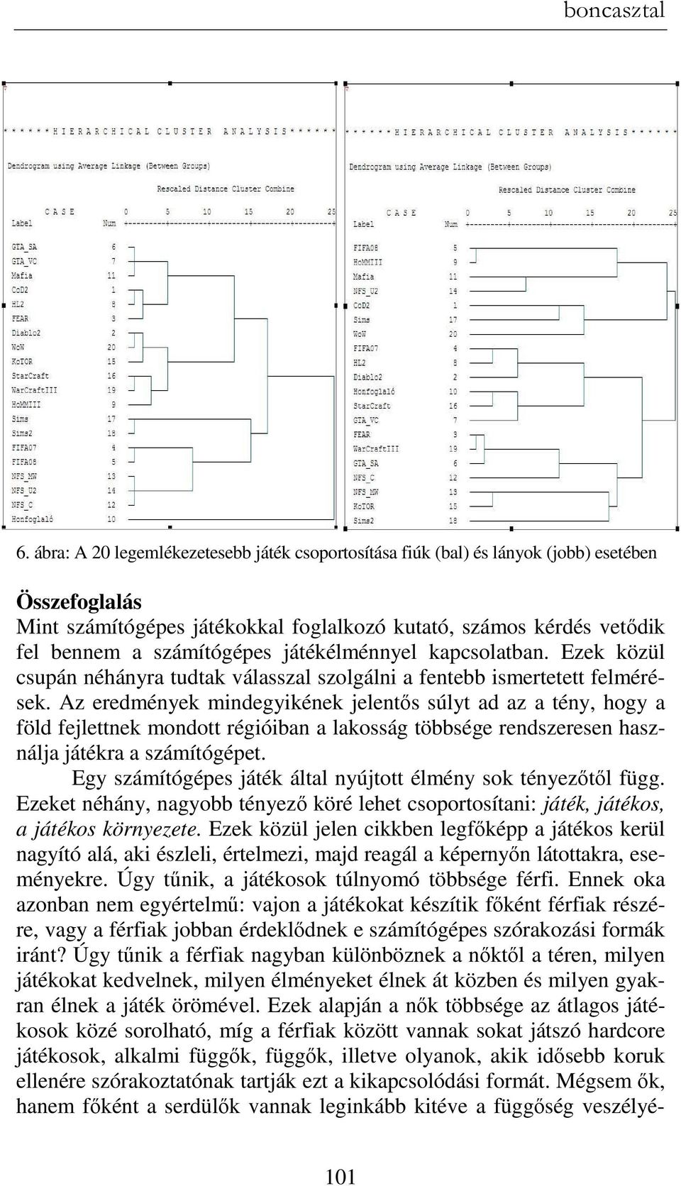 játékélménnyel kapcsolatban. Ezek közül csupán néhányra tudtak válasszal szolgálni a fentebb ismertetett felmérések.