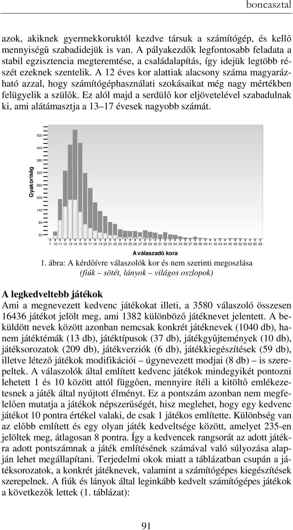 A 12 éves kor alattiak alacsony száma magyarázható azzal, hogy számítógéphasználati szokásaikat még nagy mértékben felügyelik a szülık.