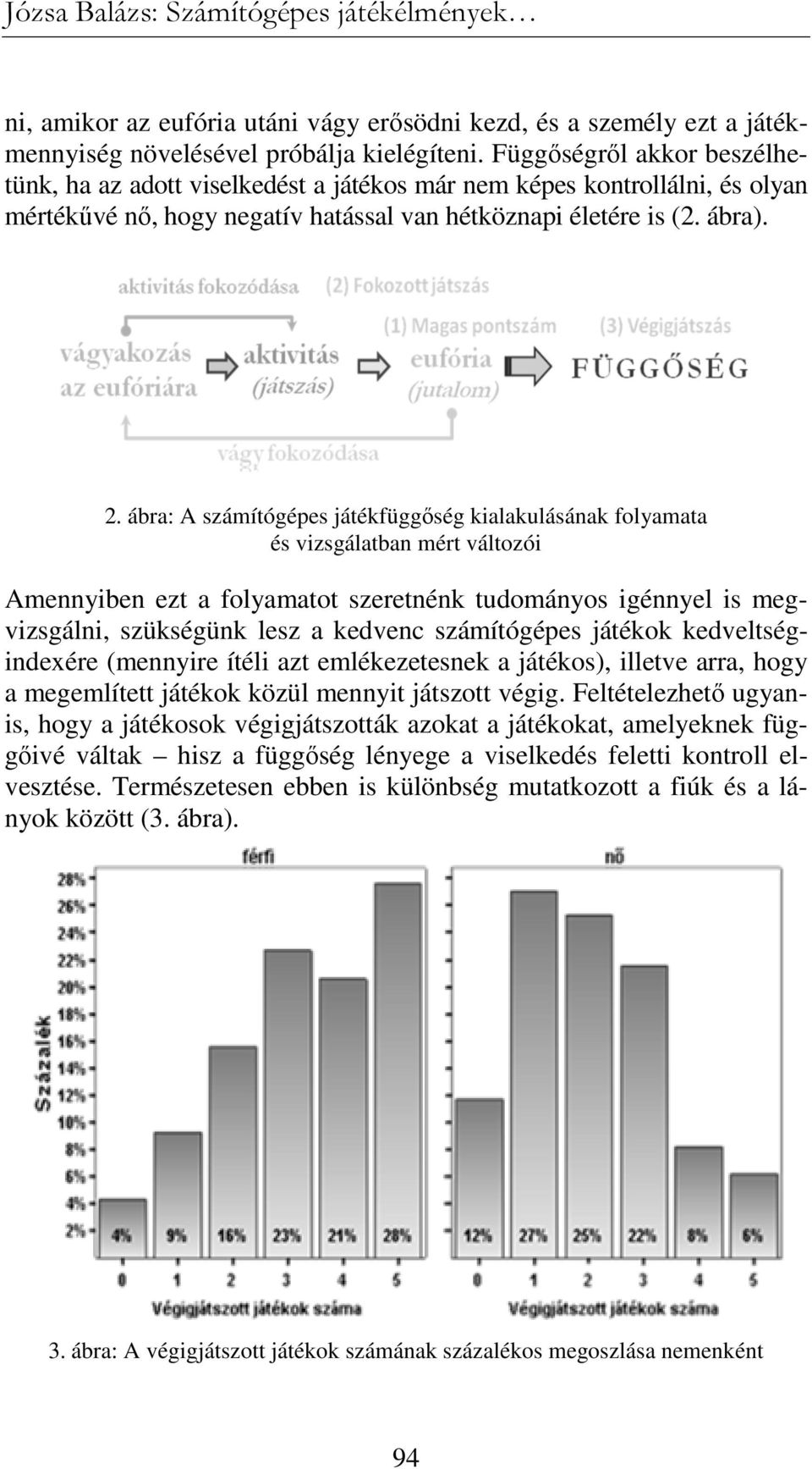 ábra: A számítógépes játékfüggıség kialakulásának folyamata és vizsgálatban mért változói Amennyiben ezt a folyamatot szeretnénk tudományos igénnyel is megvizsgálni, szükségünk lesz a kedvenc