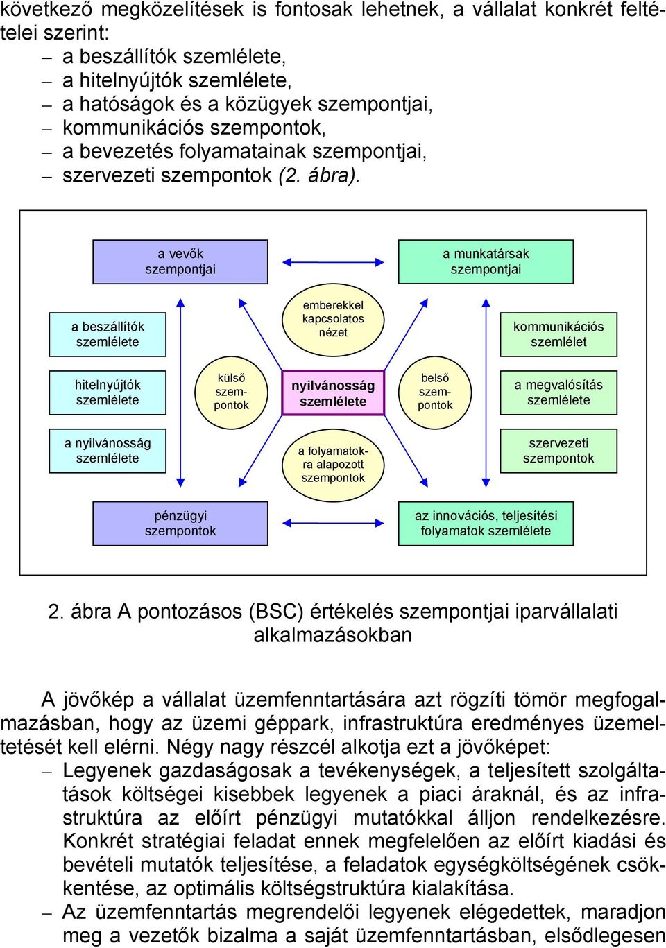 a vevők szempontjai a munkatársak szempontjai a beszállítók szemlélete emberekkel kapcsolatos nézet kommunikációs szemlélet hitelnyújtók szemlélete külső szempontok nyilvánosság szemlélete belső