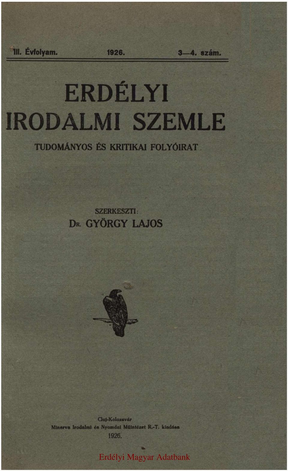 SZERKESZTI: DR GYÖRGY LAJOS CujKoozvár