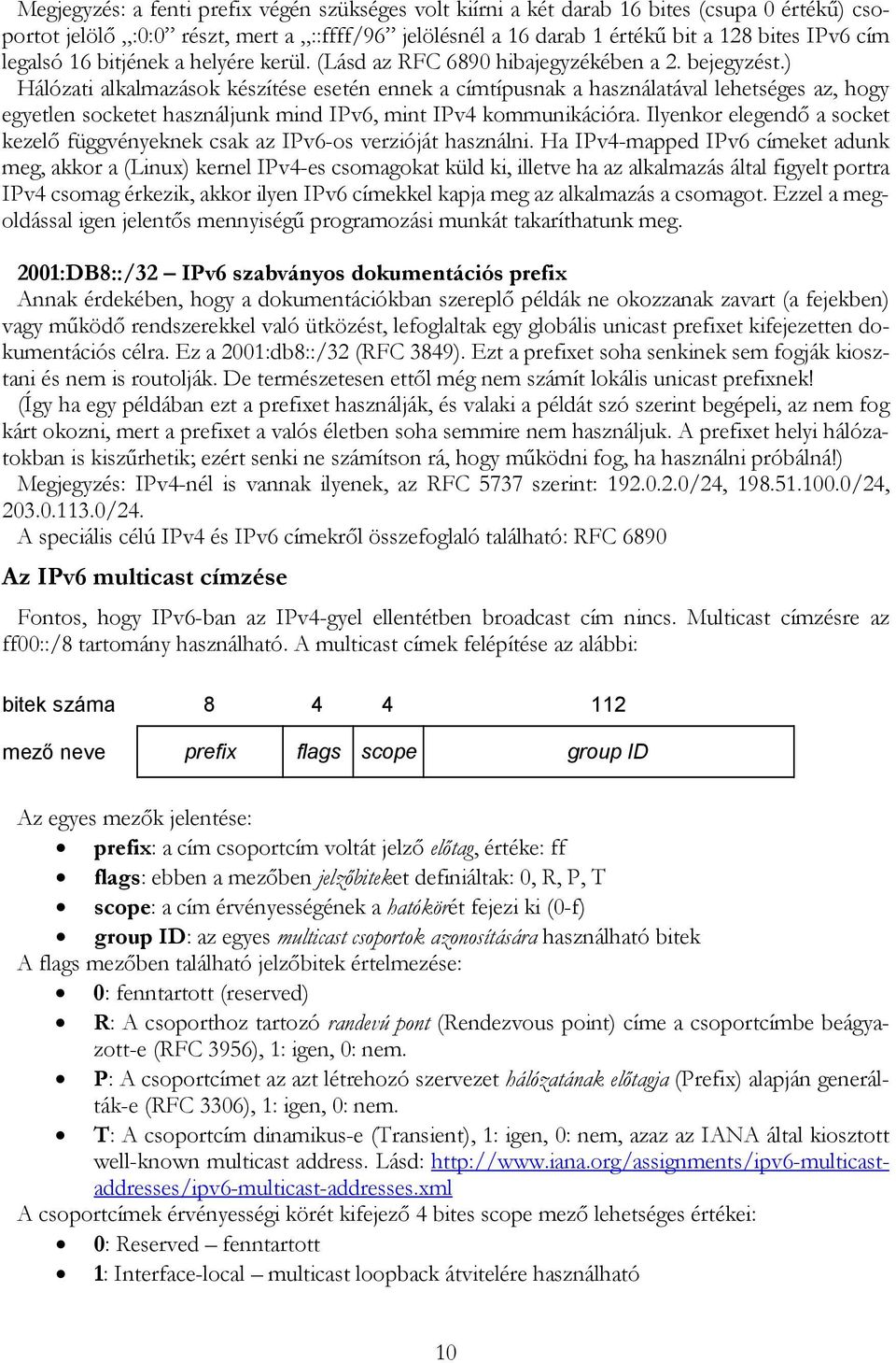 ) Hálózati alkalmazások készítése esetén ennek a címtípusnak a használatával lehetséges az, hogy egyetlen socketet használjunk mind IPv6, mint IPv4 kommunikációra.