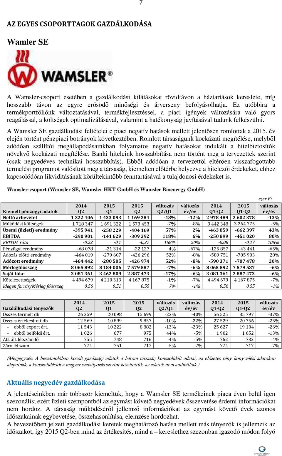 Ez utóbbira a termékportfóliónk változtatásával, termékfejlesztéssel, a piaci igények ára való gyors reagálással, a költségek optimalizálásával, valamint a hatékonyság javításával tudunk felkészülni.