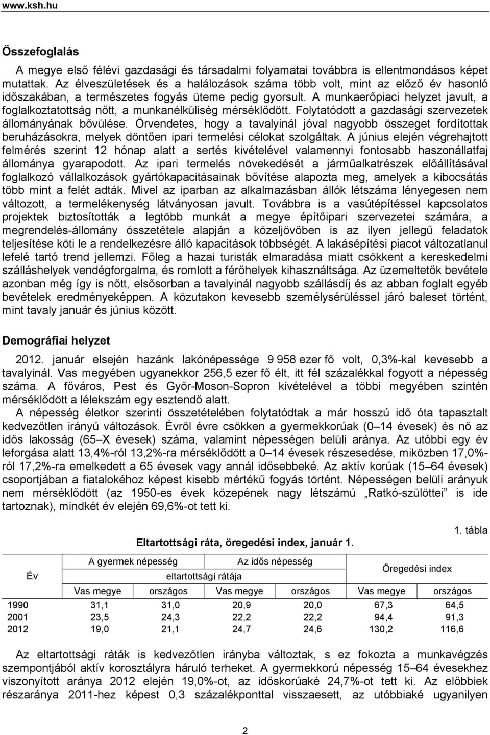 A munkaerőpiaci helyzet javult, a foglalkoztatottság nőtt, a munkanélküliség mérséklődött. Folytatódott a gazdasági szervezetek állományának bővülése.