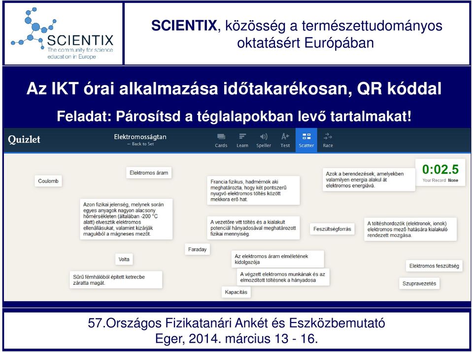 Feladat: Párosítsd a