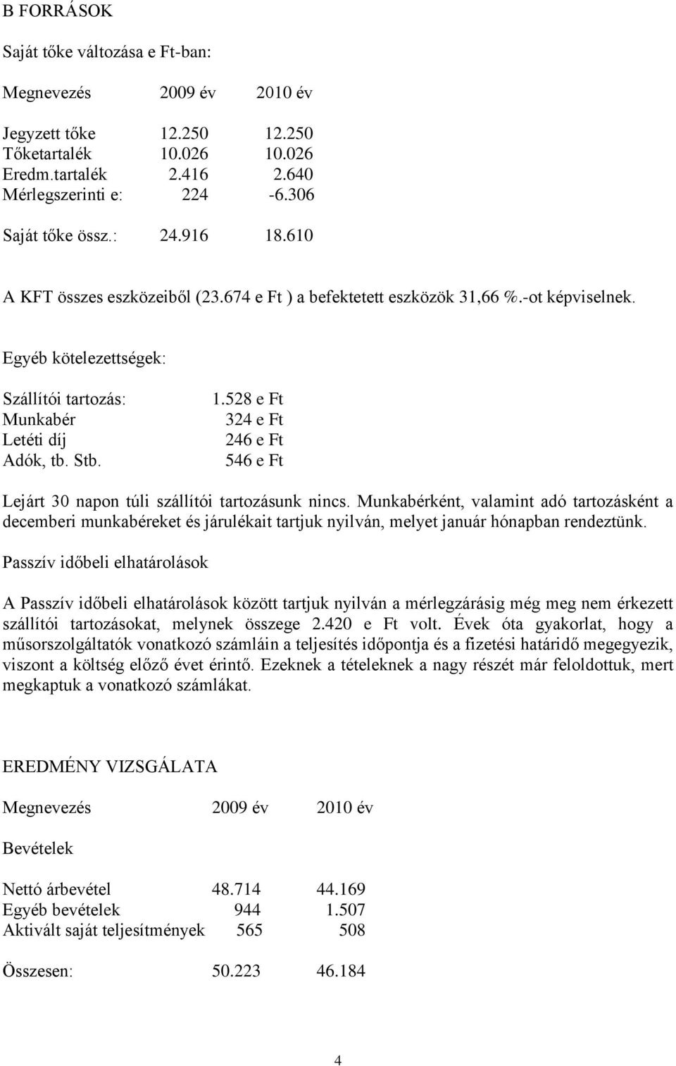 Munkabérként, valamint adó tartozásként a decemberi munkabéreket és járulékait tartjuk nyilván, melyet január hónapban rendeztünk.