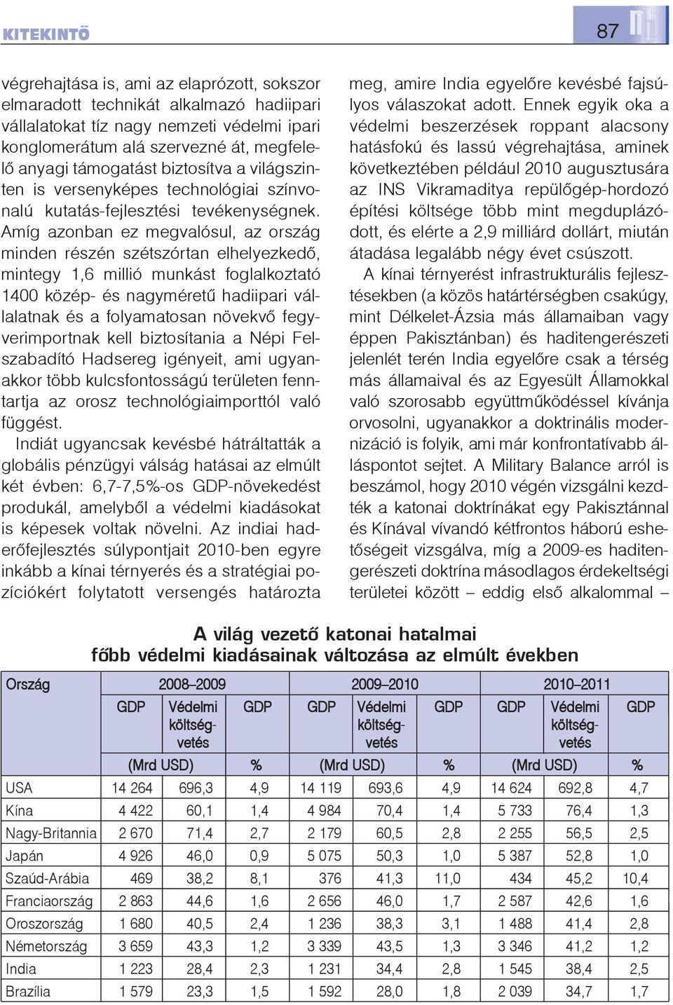 Amíg azonban ez megvalósul, az ország minden részén szétszórtan elhelyezkedõ, mintegy 1,6 millió munkást foglalkoztató 1400 közép- és nagyméretû hadiipari vállalatnak és a folyamatosan növekvõ