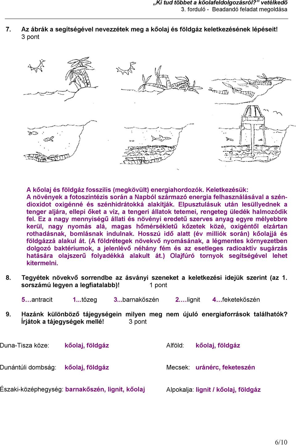 Elpusztulásuk után lesüllyednek a tenger aljára, ellepi őket a víz, a tengeri állatok tetemei, rengeteg üledék halmozódik fel.