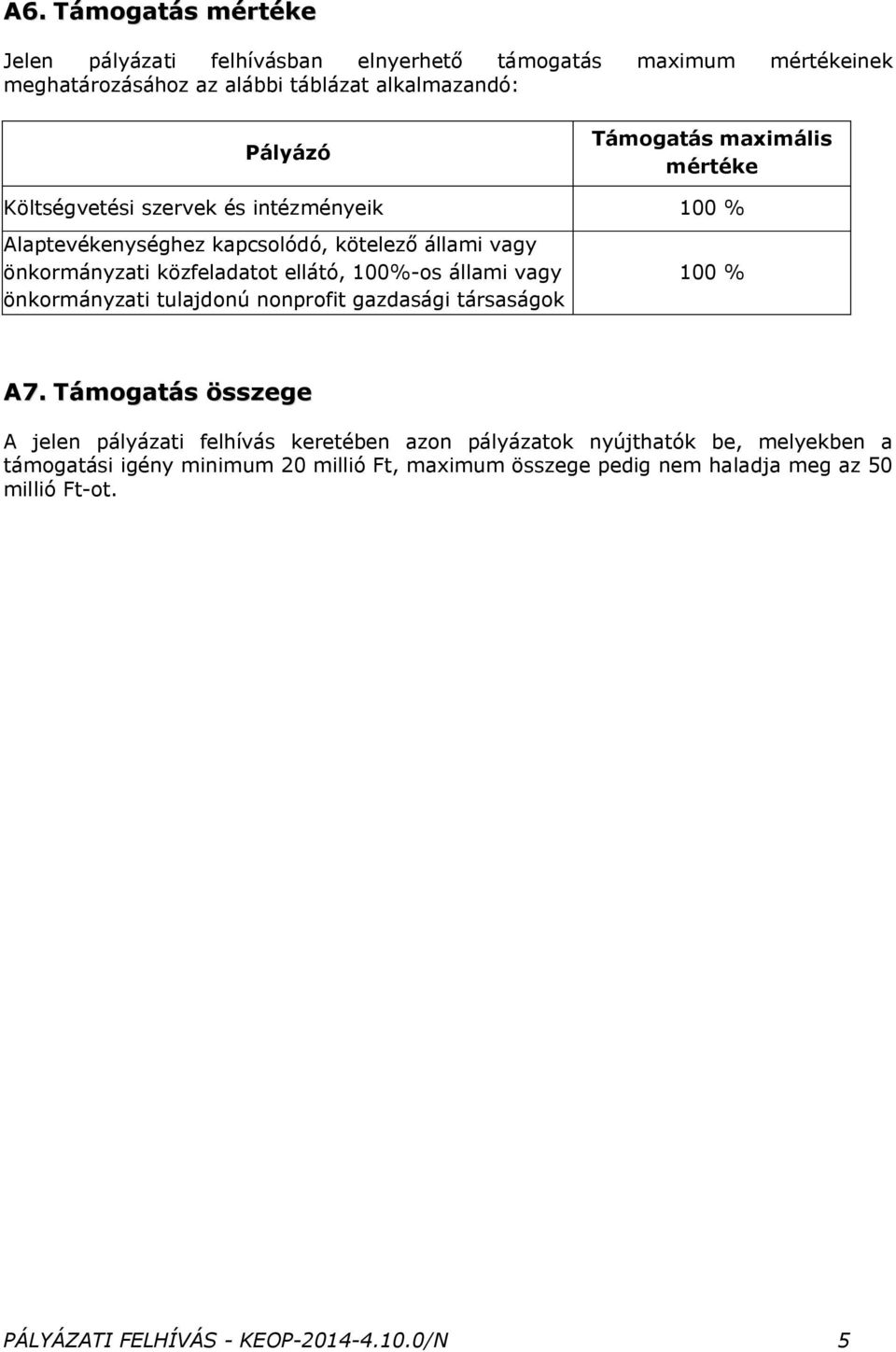 ellátó, 100%-os állami vagy önkormányzati tulajdonú nonprofit gazdasági társaságok 100 % A7.