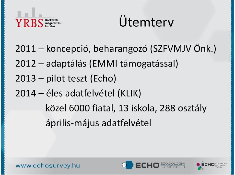 teszt (Echo) 2014 éles adatfelvétel (KLIK) közel