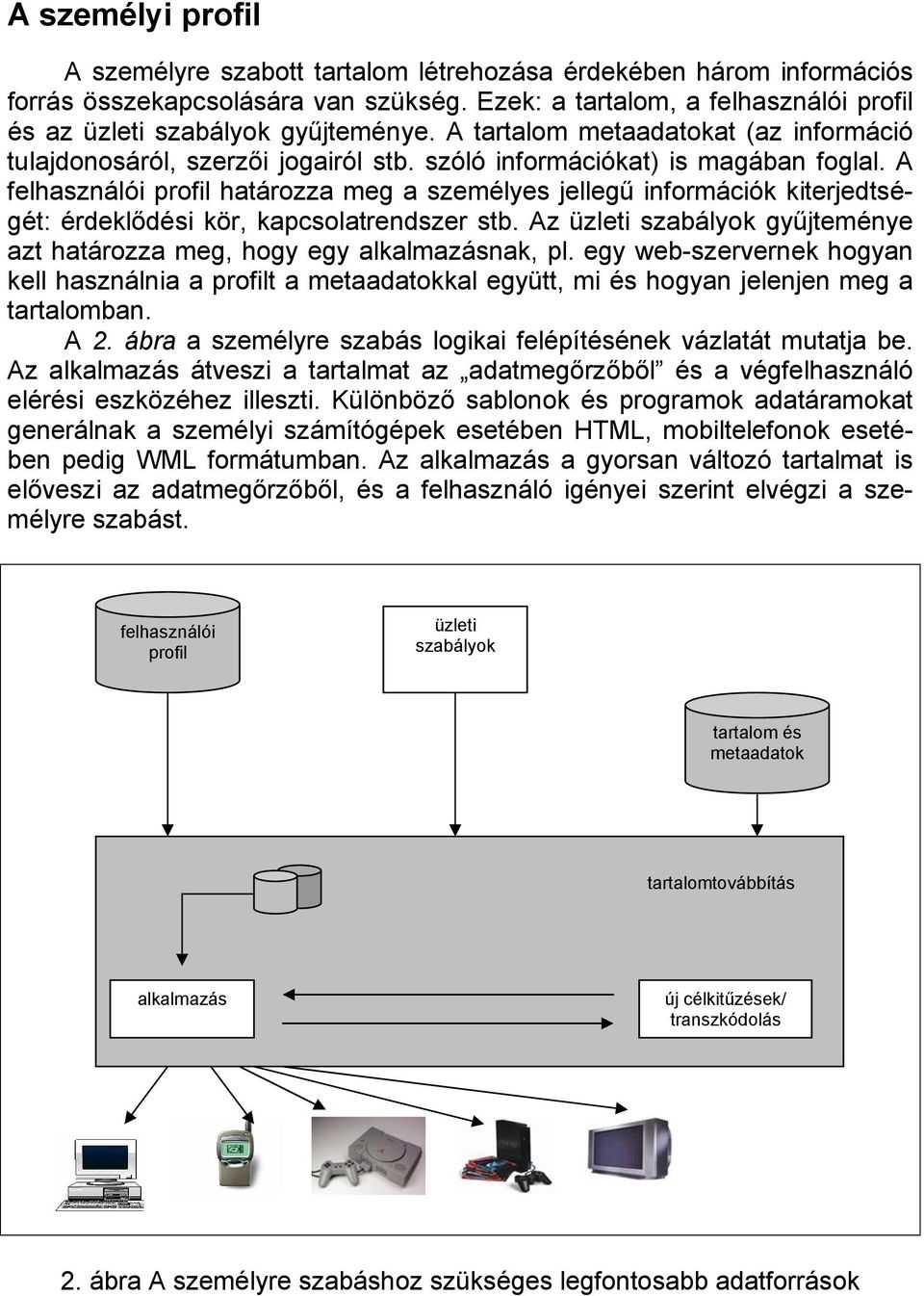 A felhasználói profil határozza meg a személyes jellegű információk kiterjedtségét: érdeklődési kör, kapcsolatrendszer stb.