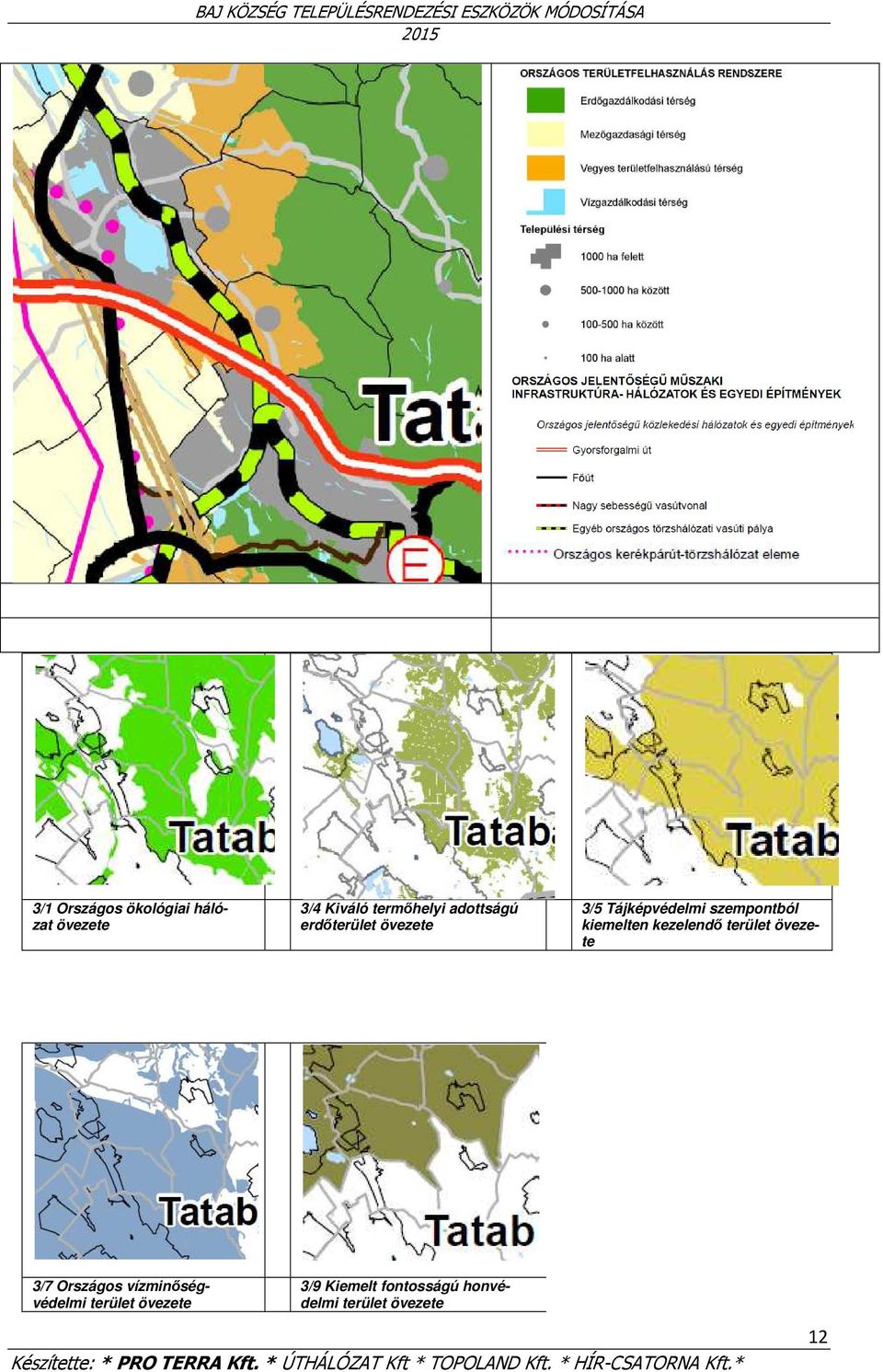 szempontból kiemelten kezelendő övezete 3/7 Országos