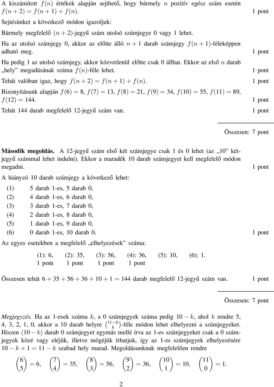 Arany Dániel Matematikai Tanulóverseny 2010/2011-es tanév első (iskolai)  forduló haladók II. kategória - PDF Free Download