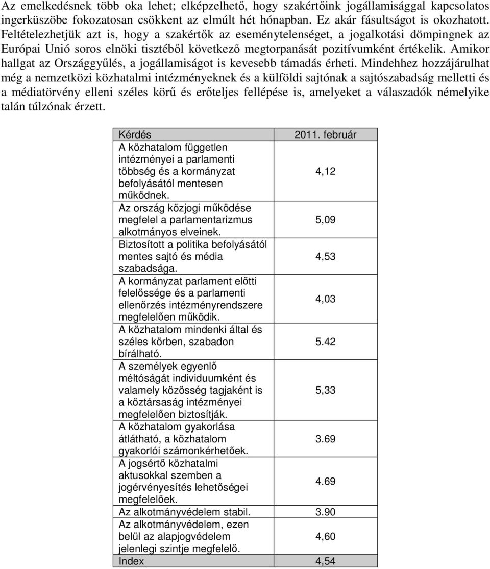 Amikor hallgat az Országgyőlés, a jogállamiságot is kevesebb támadás érheti.