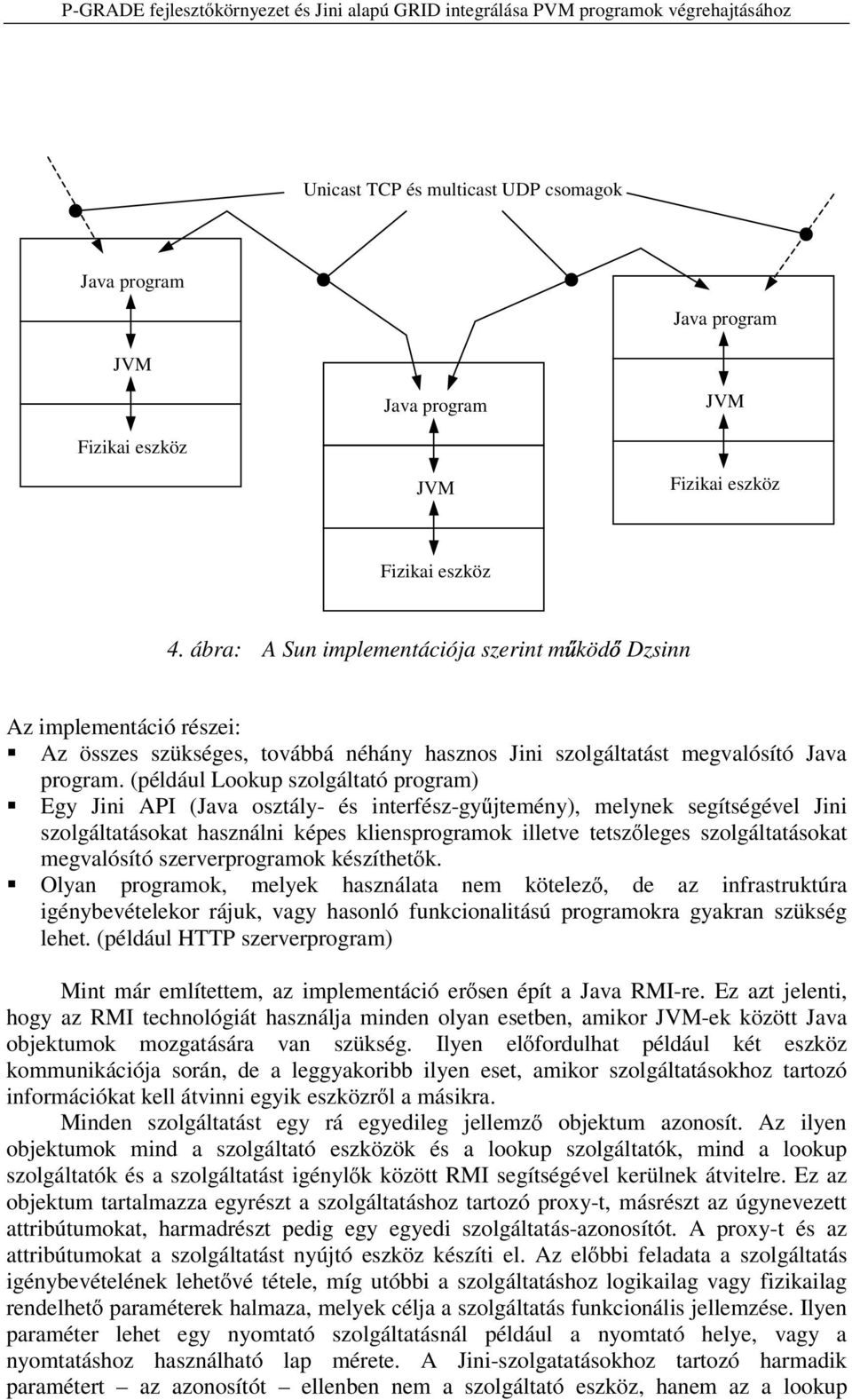 (például Lookup szolgáltató program) Egy Jini API (Java osztály- és interfész-gy jtemény), melynek segítségével Jini szolgáltatásokat használni képes kliensprogramok illetve tetsz leges