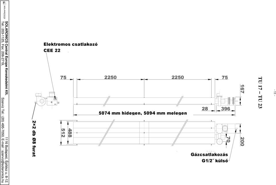 2250 75 28 396 5074 mm 5074 hidegen, à froid 5094 et 5094 mm melegen à chaud 488