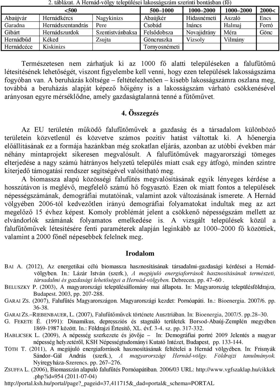 Csobád Ináncs Halmaj Forró Gibárt Hernádszurdok Szentistvánbaksa Felsődobsza Novajidrány Méra Gönc Hernádbűd Kéked Zsujta Göncruszka Vizsoly Vilmány Hernádcéce Kiskinizs Tornyosnémeti Természetesen