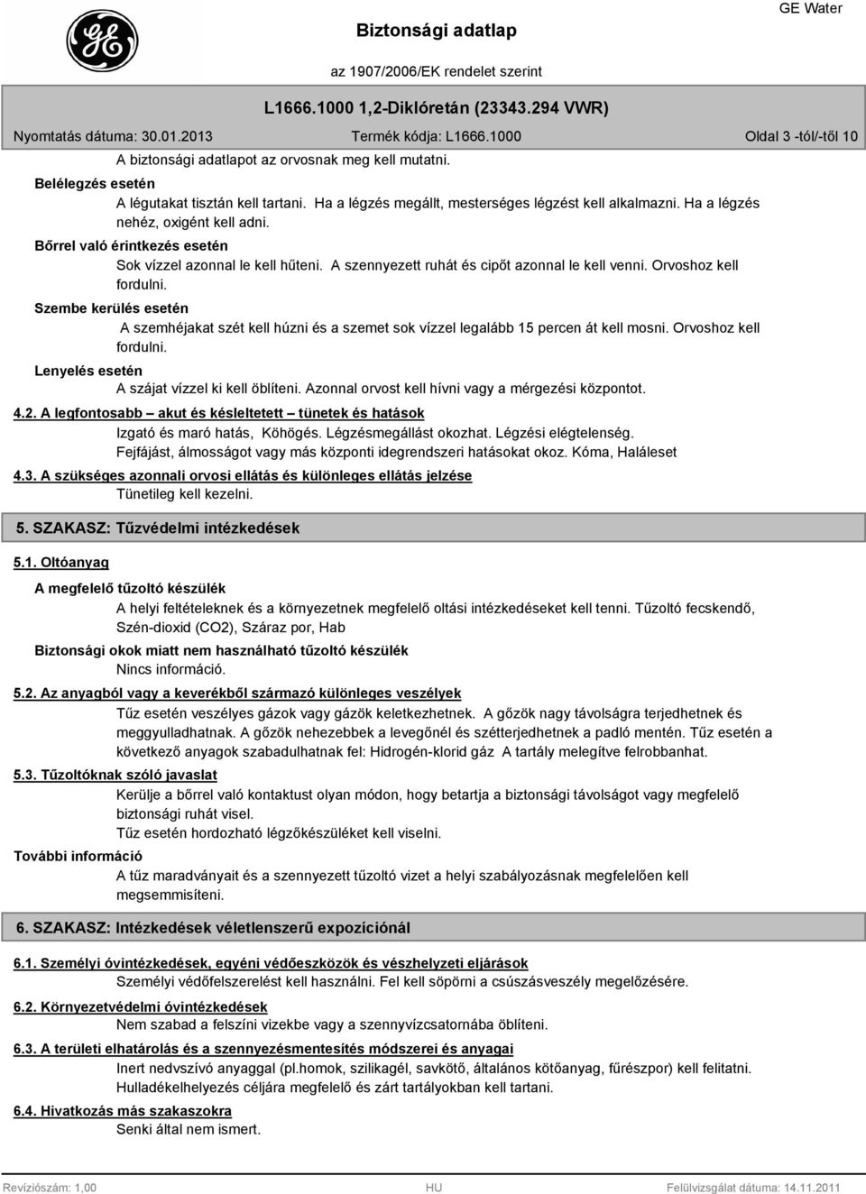 Biztonsági adatlap. az 1907/2006/EK rendelet szerint. L ,2-Diklóretán ( VWR)  - PDF Ingyenes letöltés