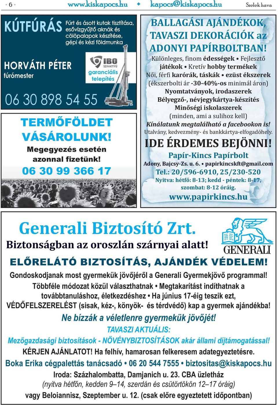 Tavaszhó Szelek hava. információs és hirdetési havilap április - PDF Free  Download