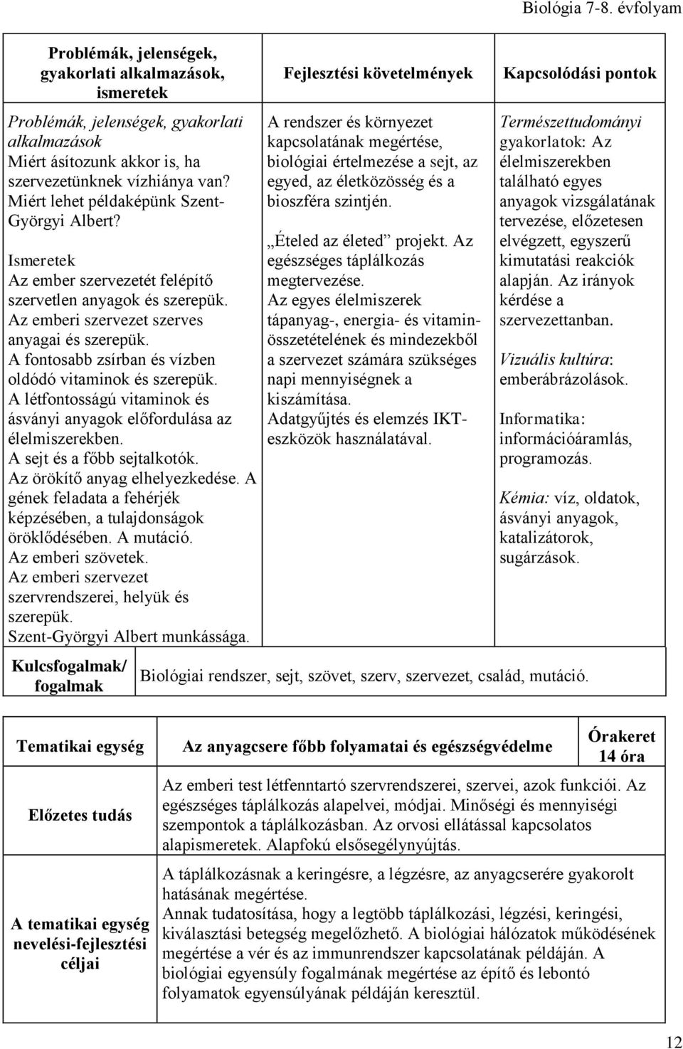 A sejt és a főbb sejtalkotók. Az örökítő anyag elhelyezkedése. A gének feladata a fehérjék képzésében, a tulajdonságok öröklődésében. A mutáció. Az emberi szövetek.