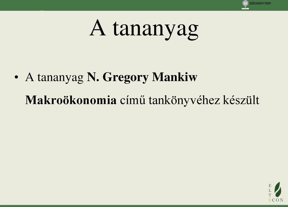 Gregory Mankiw
