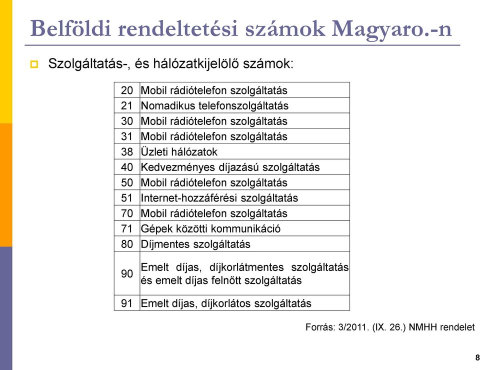 Mobil rádiótelefon szolgáltatás 38 Üzleti hálózatok 40 Kedvezményes díjazású szolgáltatás 50 Mobil rádiótelefon szolgáltatás 51 Internet-hozzáférési