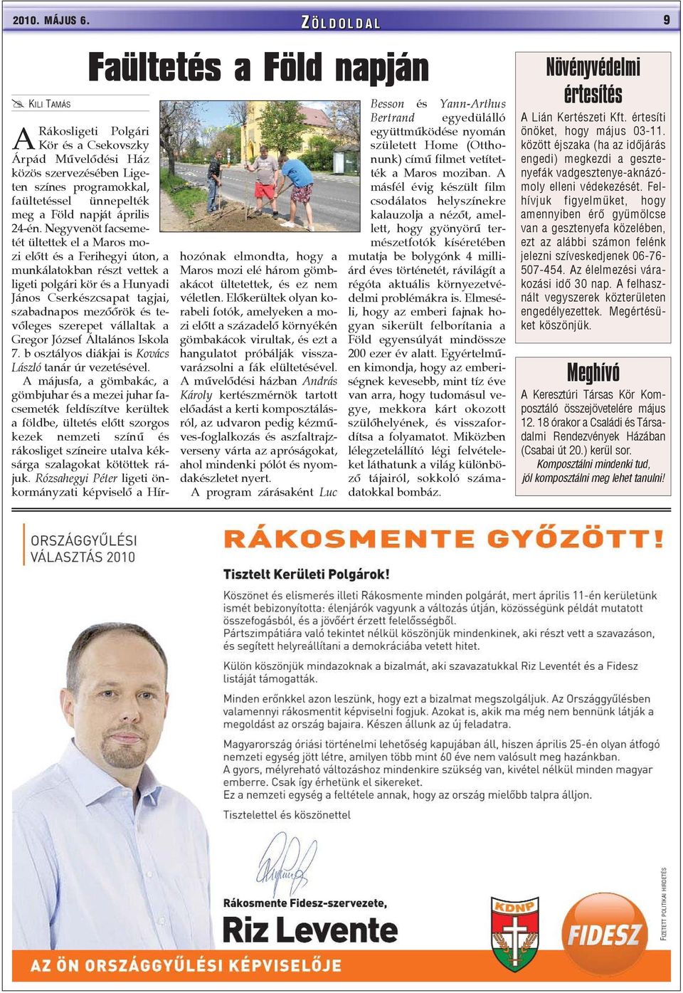 Föld napját április 24-én.